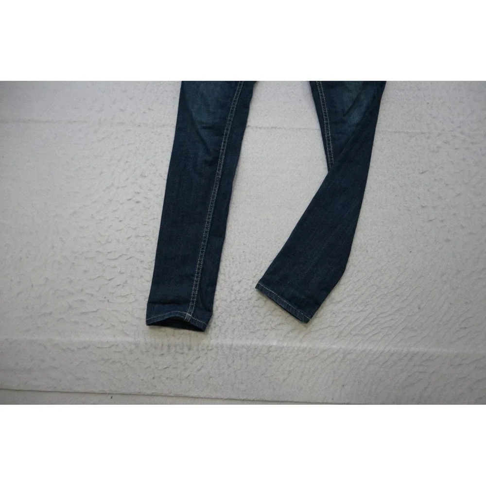 Vigoss Jeans Womens 1/2 26 Blue Skinny Fit Stretch Distressed Studded Excellent